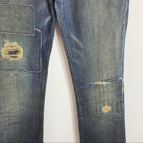 Paper Denim & Cloth Distressed Jeans NWT Sz 27 Flare - Picture 9 of 10